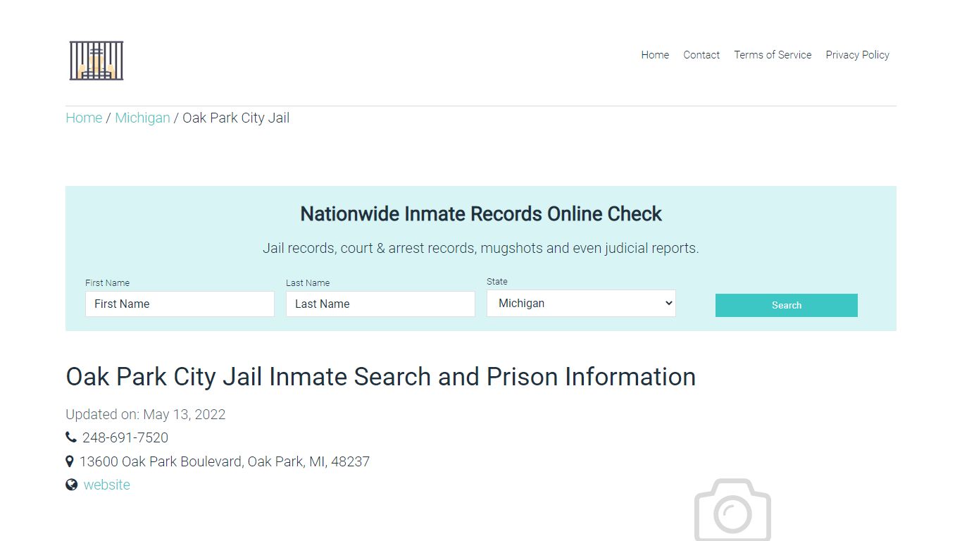 Oak Park City Jail Inmate Search, Visitation, Phone no ...